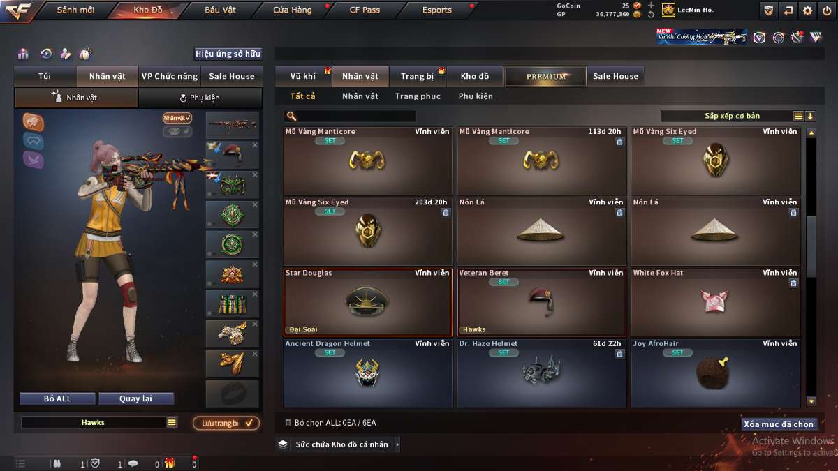 shop acc cf uy tin gia re
